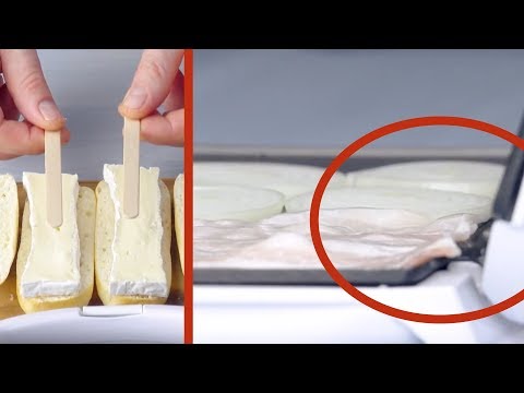 Firmly Press The Wooden Stick On The Cheese – This Is Cooking At Its Finest!