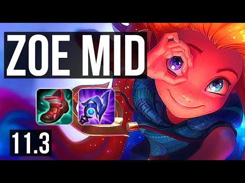 ZOE vs FIZZ (MID) | Rank 5 Zoe, 3/1/9 | BR Challenger | v11.3