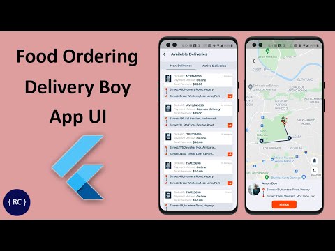 Food Ordering Delivery Boy App UI in Flutter | FooxEx