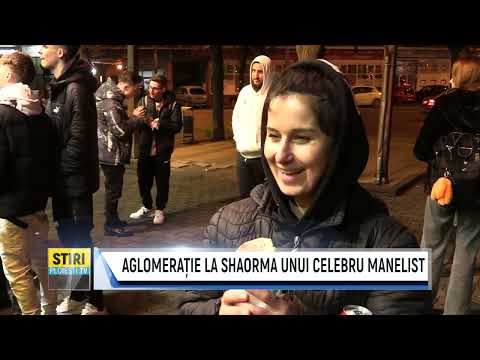 AGLOMERAȚIE LA SHAORMA UNUI CELEBRU MANELIST