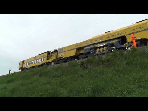 Plasser & Theurer DYNAMIC STOPFEXPRESS 09 3X in Einsatz  im Mai 2014 In der Weststeiermark Teil 2/2