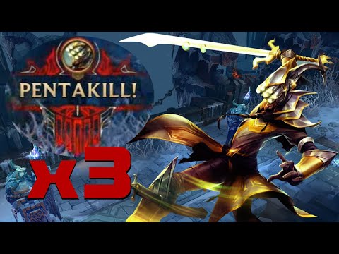 Getting 3 Pentakills in 1 Game of Aram