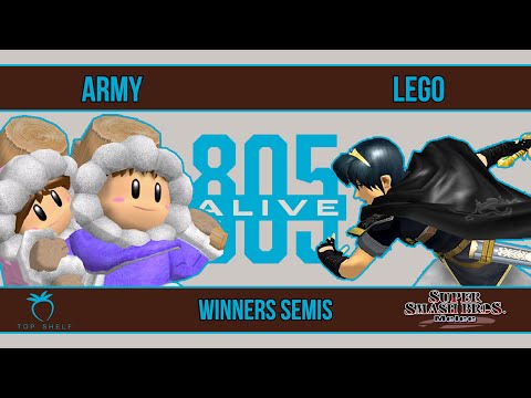 805 Alive - ARMY (Ice Climbers) VS Lego (Marth) - SSBM - Winners Semis