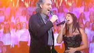 Andrea Bocelli &amp;  Hélène Ségara &quot;Vivo Per Lei&quot; on stage