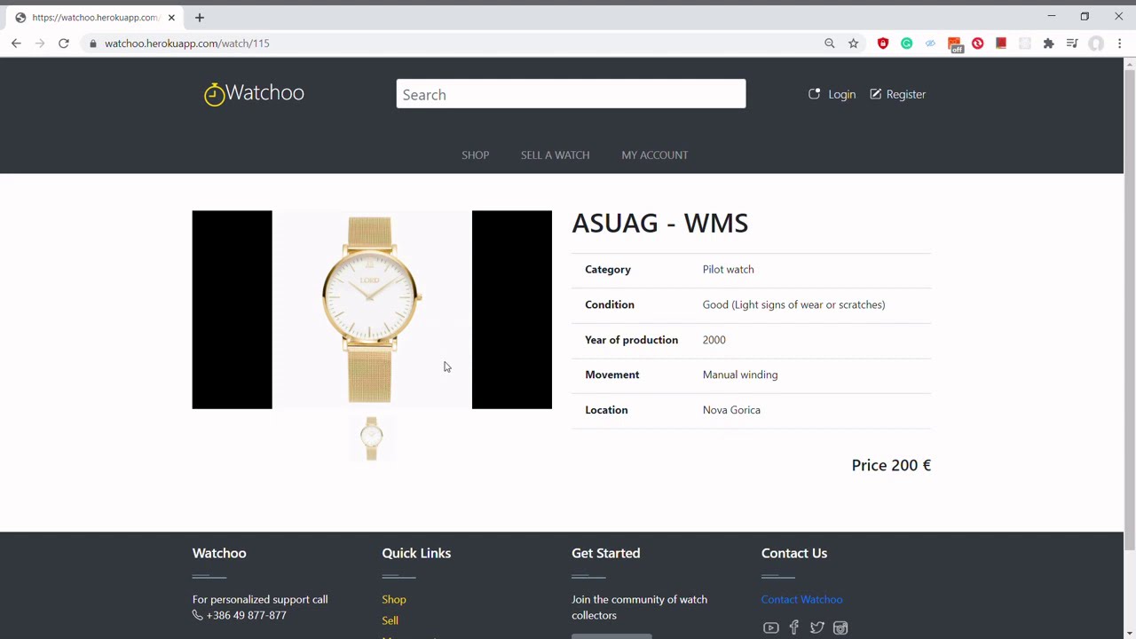 CS50x Final Project - Watchoo