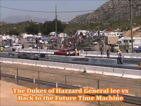 The Dukes of Hazzard General Lee and Smokey and the Bandit Trans Am Drag Racing