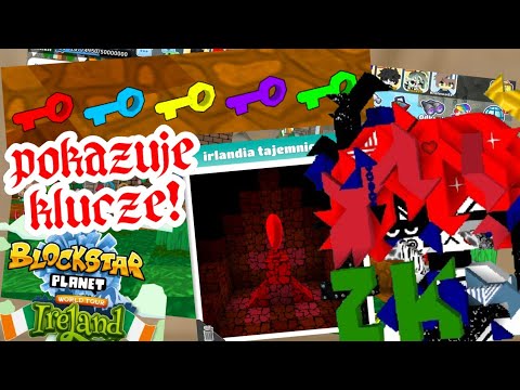 POKAZUJE KLUCZE NA IRLANDZKIM SERWERZE w BLOCKSTARPLANET *ŁATWA TAJEMNICA W BSP* Irlandia serwer