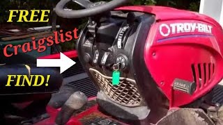 Craigslist 'Free Ads' Find . . Troy Bilt Riding Mower