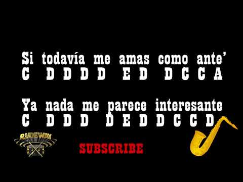 Ozuna & Romeo Santos - El Farsante (Alto Sax notes)