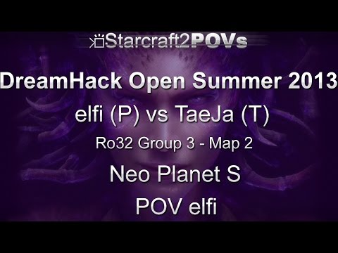 SC2 HotS - DreamHack Open 2013 - elfi vs TaeJa - Ro32 Group 3 - Map 2 - Neo Planet S - elfi