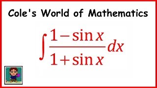 Integral of  (1 - sinx)/(1+ sinx) ❖ Calculus 1