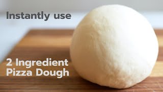 🍕PIZZA DOUGH RECIPE WITH GREEK YOGURT [CURD] AND SELF RISING FLOUR! INSTANT PIZZA BASE WITHOUT YEAST