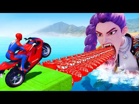 SPIDER-MAN Rescue fail Superheroes vs Brainrot Funny Moments GTA 5 MULTIVERSE