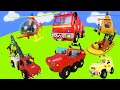 Fireman Sam Toys Firefighters In Fire Trucks Save The Day Housefires Firefighter Toys Unboxing