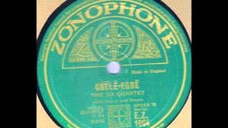 Ga  Quartet GBELE EGBE Zonophone 1064 78 rpm