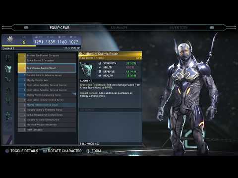 Injustice 2 Black Adam Complete Mission Equip All Blue Beetle Epic Gear