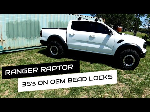 Ranger Raptor OEM Beadlock wheel install 35" Nitto Trail Grappler Mud Terrain Tyre next gen ecoboost