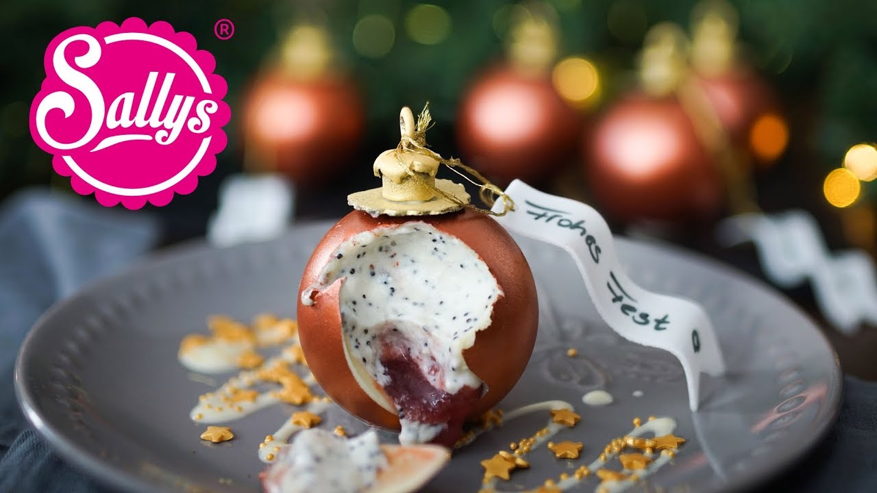 Weihnachtskugel Dessert mit Mousse / Christmas Ball Chocolate Dessert