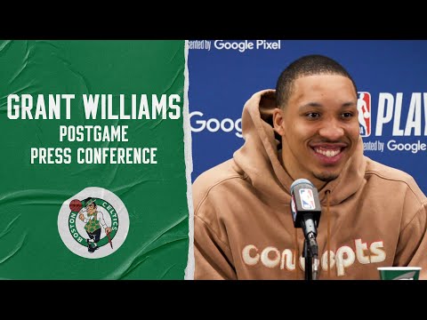 Grant Williams Postgame Press Conference ' Game 2 ' Boston Celtics vs. Milwaukee Bucks