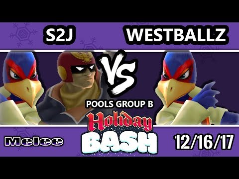 Holiday Bash SSBM - Tempo | S2J (Captain Falcon, Falco) VS G2 | Westballz (Falco) - Melee Pools