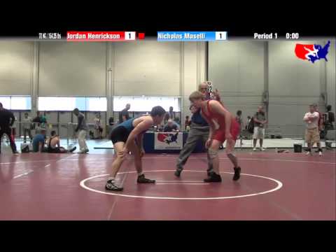 Jordan Henrickson vs. Nicholas Maselli at 2013 Junior Nationals - FILA - FS