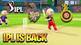 3D ANIM COMEDY - CRICKET IPL KKR VS RCB || IPL IS BACK || DESI COMEDY || IPL MATCH