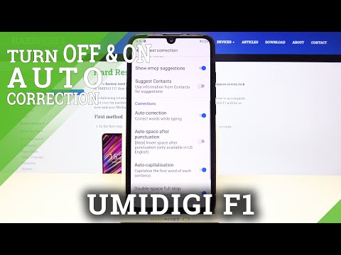 How to Manage Auto Correction in UMIDIGI F1 – Enable Text Correction