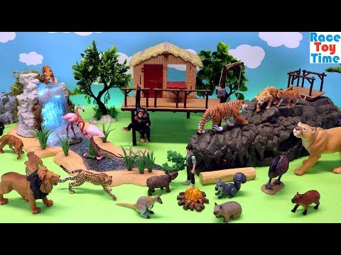 Toy Zoo Wild Animals Figures - Fun Animals Toys For Kids