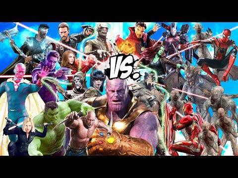 THANOS vs AVENGERS & GUARDIANS OF THE GALAXY - INFINITY WAR (THANOS ARMY) - EPIC SUPERHEROES BATTLE Video