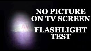 LCD & LED TV Repair - No Picture No Image & Blank Black Screen Flashlight Test - Fix LCD & LED TVs