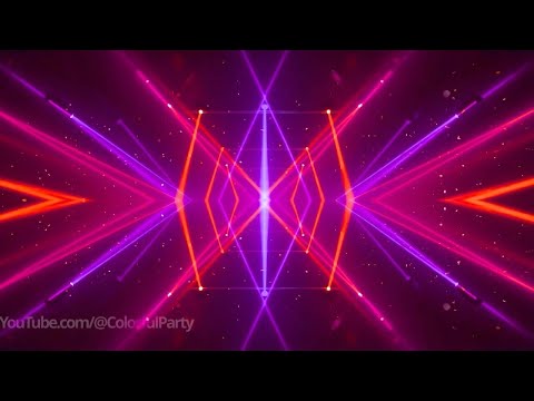 Dance party lights and music 😎 Colorful disco strobe background