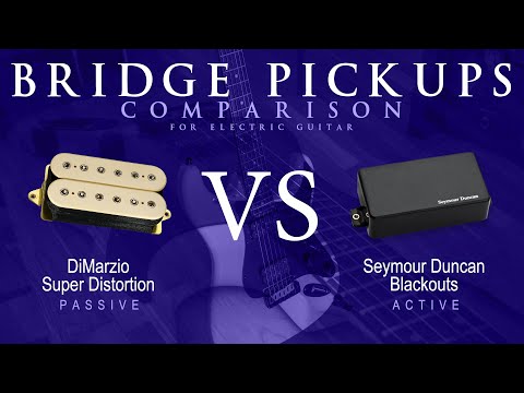 DiMarzio SUPER DISTORTION vs Seymour Duncan BLACKOUTS - Bridge Guitar Pickup Comparison Tone Demo