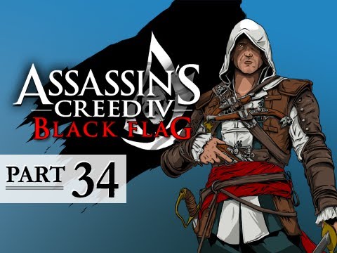 Assassin's Creed 4 Black Flag Walkthrough Part 34 - Unmanned 100% Sync AC4 Let's Play