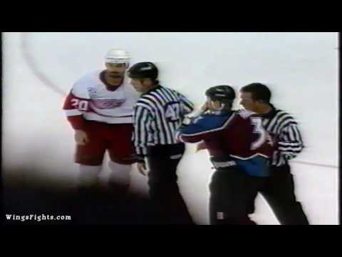 Kirk Maltby Vs Warren Rychel, Chris Osgood Vs Patrick Roy 04/01/98