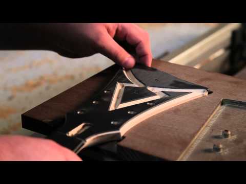 DBZ Guitars - Venom / Bird of Prey / Cavallo Headstock - CNC Timelapse