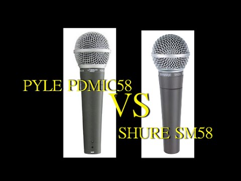 Shure SM 58 vs Pyle PDMic58
