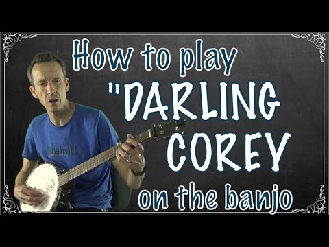 2 Finger Thumb Lead Banjo Lesson: How to Play 'DARLING COREY' (tab walk-through)