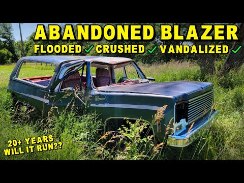 Will a SEIZED Chevy Run after 20+ years FLOODED and ABANDONED? - K5 Rescue Mission