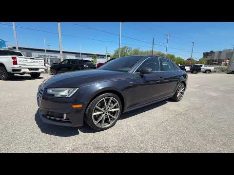 2017 Audi A4 4dr Sdn Auto Technik quattro in Blue for sale at Ontario Motor Sales in Oshawa, ON