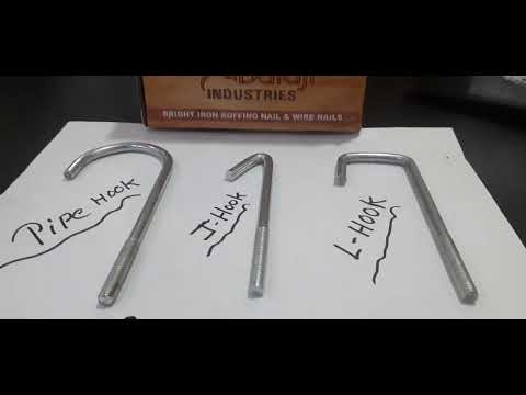 Silver GI Pipe Hook