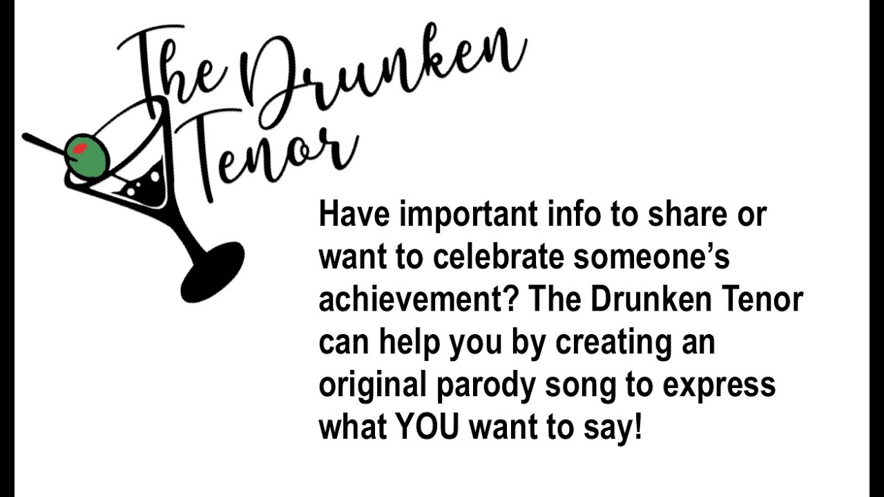 Promotional video thumbnail 2 for Robert McPherson - The Drunken Tenor