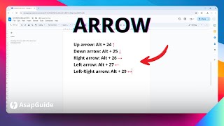 How to Insert Arrow in Google Docs ↑ → ↓ ← ↔