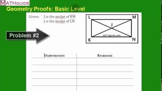 Geometry Proofs: Basic Level