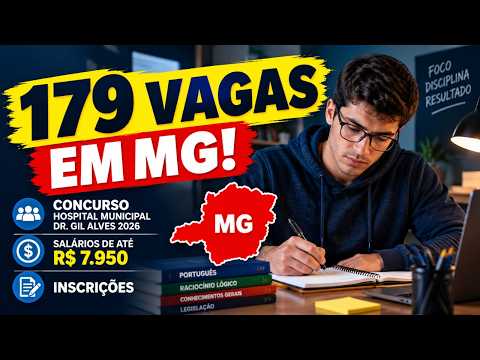 Concurso Hospital Municipal Dr  Gil Alves 2026 179 Vagas, Salários de até R$ 7.950 e Inscrições