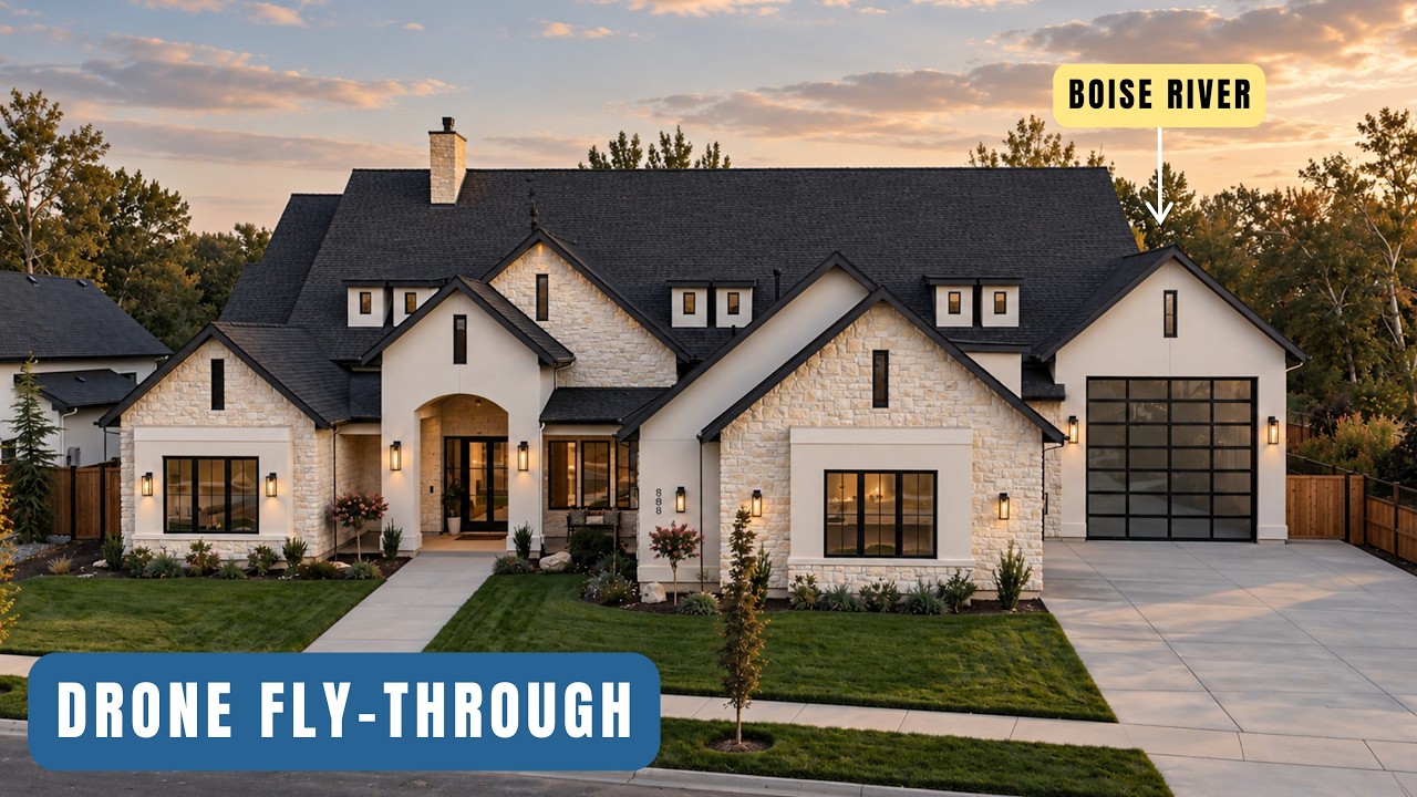 TOUR a $2.5M Riverfront Home in Eagle, Idaho | Triad Homes
