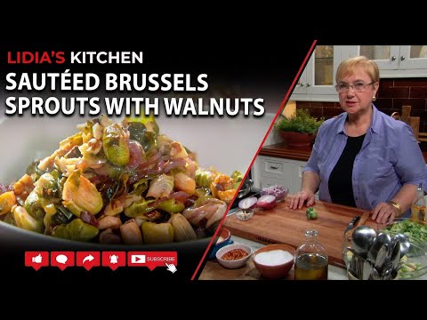 Sautéed Brussels Sprouts with Walnuts