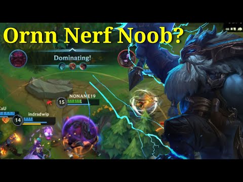 Ornn Nerf Still Good ! Tier S Patch 4.3C Gameplay Ornn - League of Legends: Wild Rift Indonesia