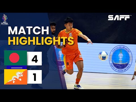 Bangladesh vs Bhutan Futsal Highlights | Bangladesh Win 4–1 | SAFF Futsal Championship
