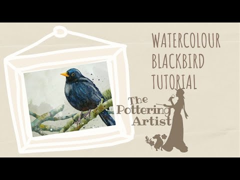Thumbnail of Paint a Watercolour Blackbird