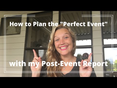 How to Plan a "Perfect" Event with a Post-Event Report